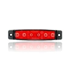 Fanalino Slim 6 LED Rosso